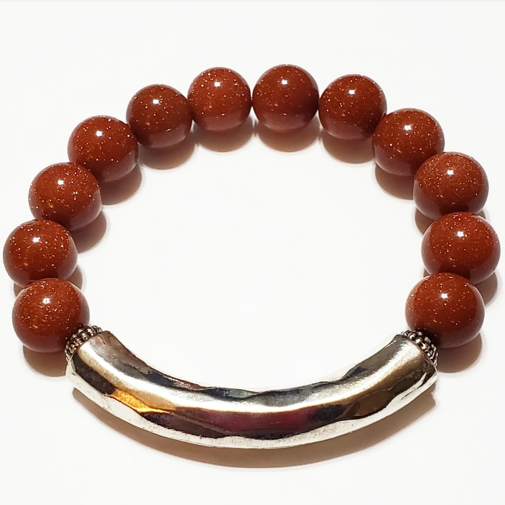 Golden Sandstone Gemstones Bracelet